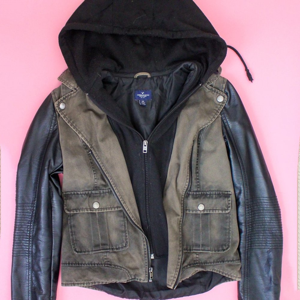 Army Green Layered Jacket
